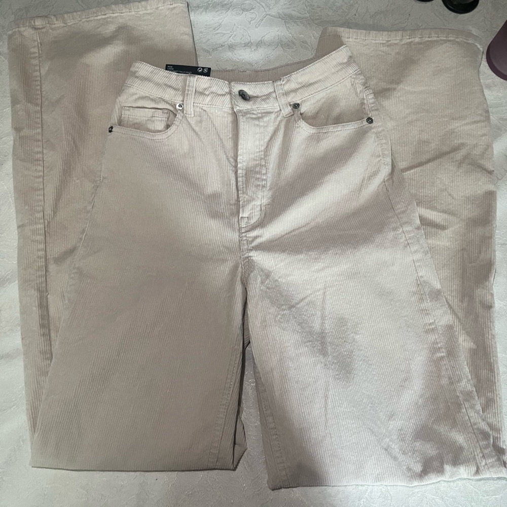 Divided High Waist Corduroy Jeans